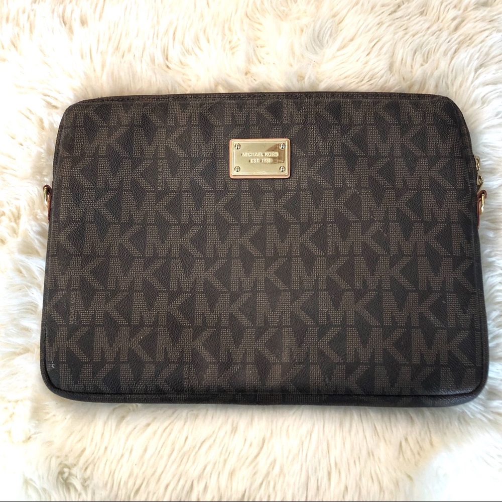 Michael Kors Padded Logo Laptop Case