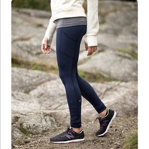 Lululemon blue running tights