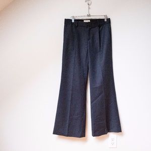 navy oversized pinstripe trousers