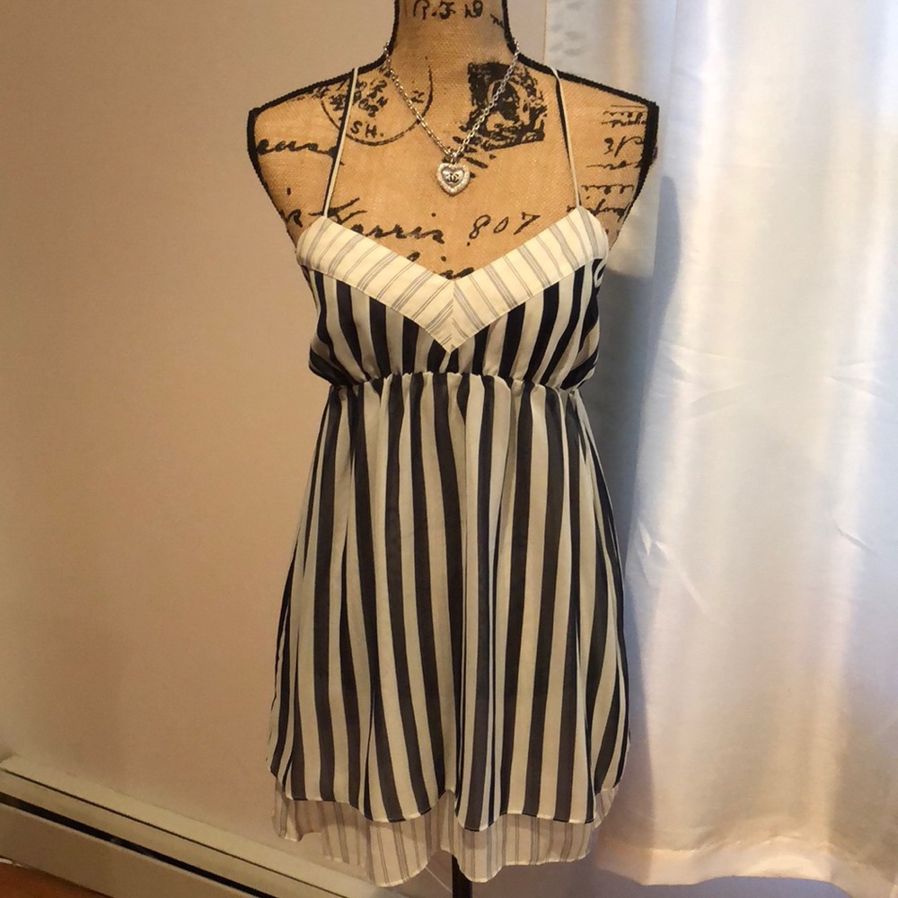 Strip summer dress