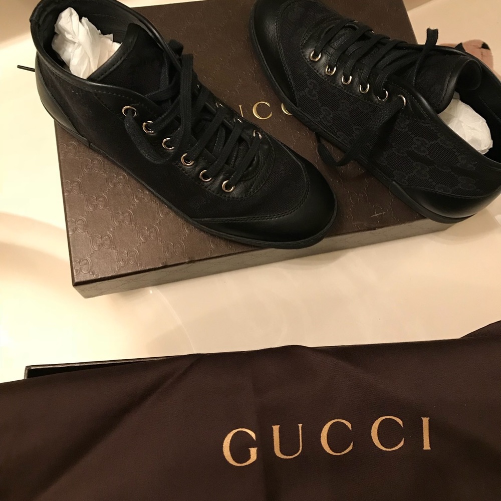 Authentic Gucci high top women’s sneakers