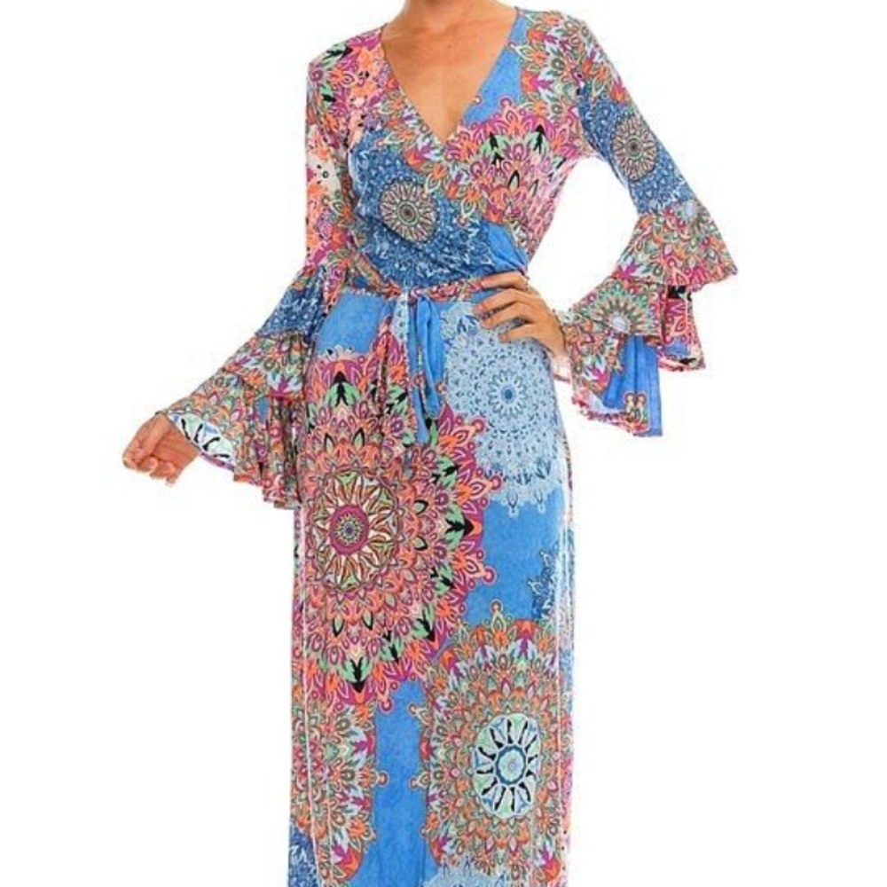Lana Del Rey style Blue Paisley