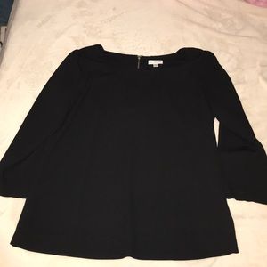 Long sleeve black blouse