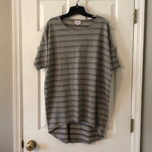 NWOT LuLaRoe Elegance Irma gray with metallic