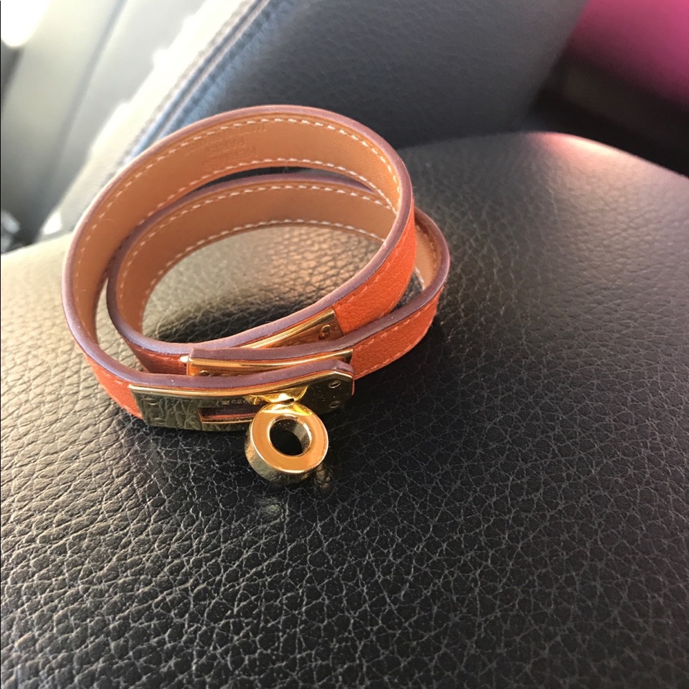 Authentic Hermes Kelly bracelet sz x small orange - Picture 6 of 8