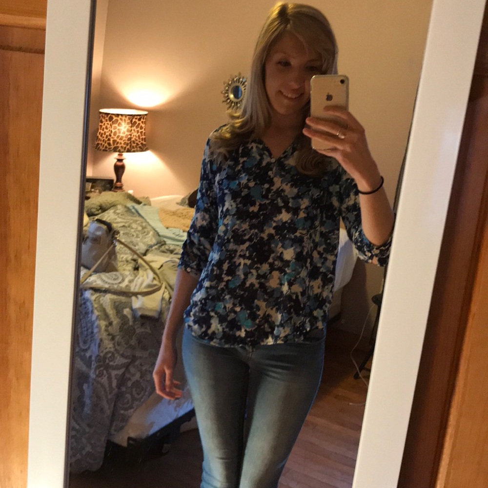 Olive & Oak Floral Blouse