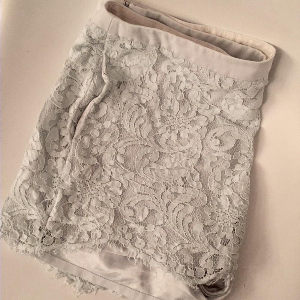 Ted Baker light blue lace "azaria" shorts