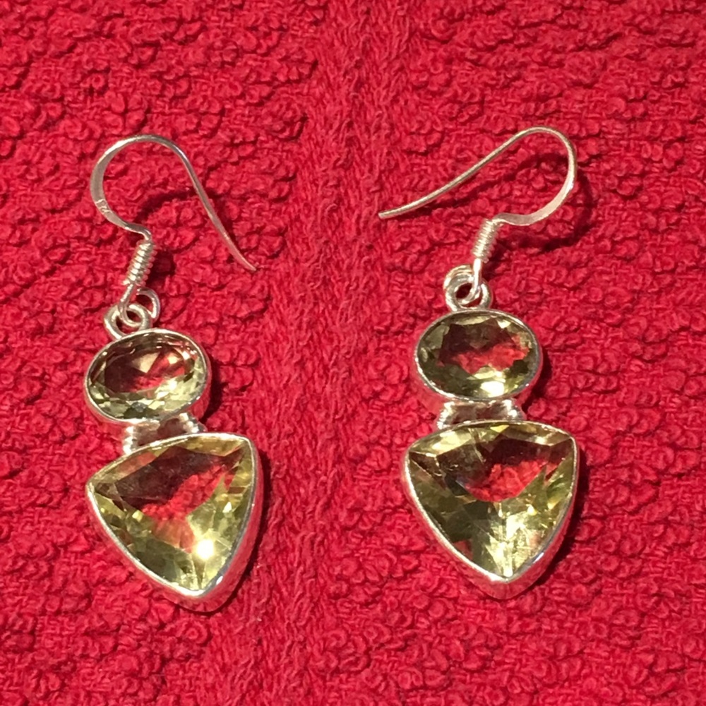 Sterling silver citrine Earrings