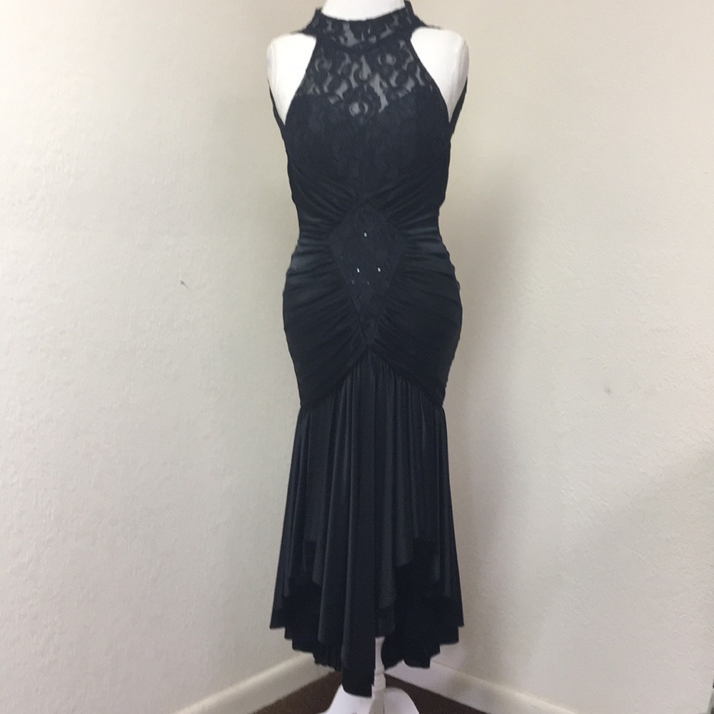 💋GORGEOUS Navy & Black Formal Dress