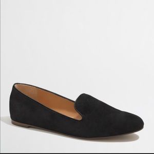 J Crew Factory Addie Suede Loafers - navy