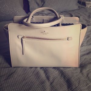 Kate Spade large satchel. Taupe/tan color.