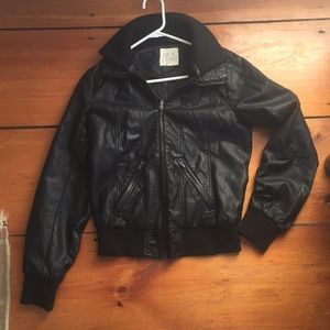 THREAD & SUPPLY Faux Leather Jacket