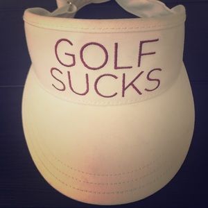Golf sucks visor