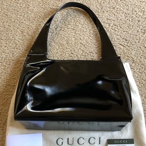 Authentic Gucci vintage patent handbag