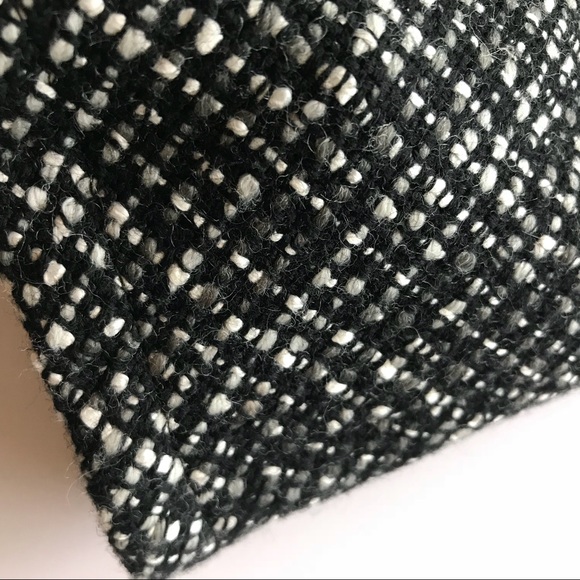 GAP Wool Blend Mini Skirt Woven Black Gray White - Picture 4 of 7