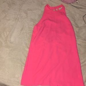 Hot pink dress! Halter
