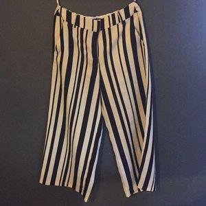 River Island wide leg cropped striped pants