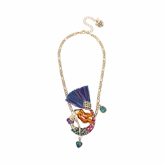 betsey johnson mermaid necklace