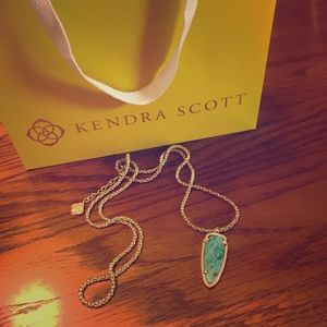 Kendra Scott turquoise arrow necklace