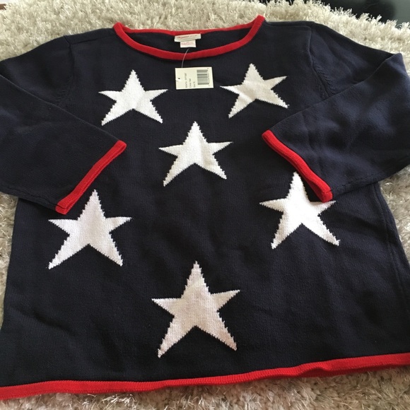 Crystal Kobe Sweaters - NWT Patriotic Sweater by Crystal Kobe XL