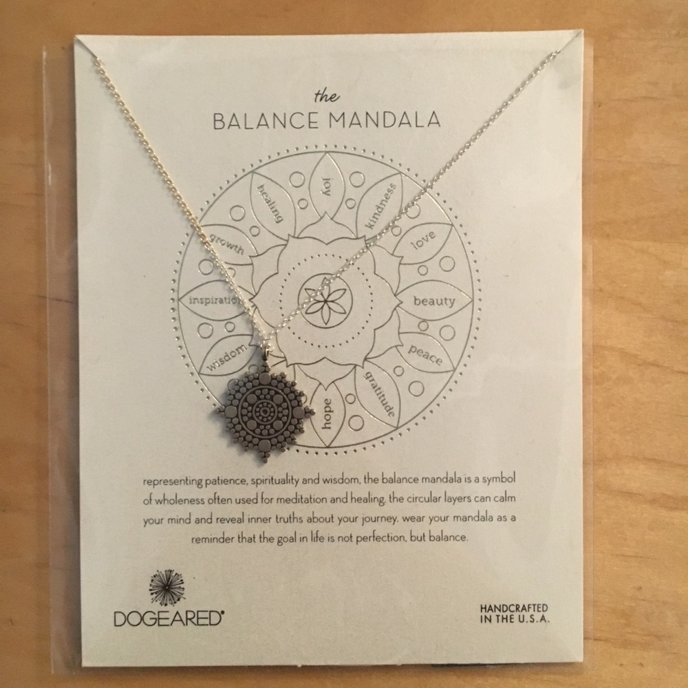 Dogeared Balance Mandala Necklace