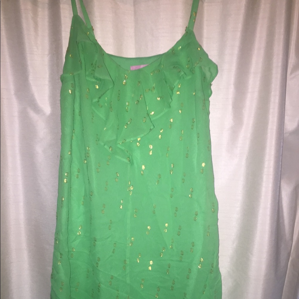 Green and Gold Lilly Pulitzer Dress