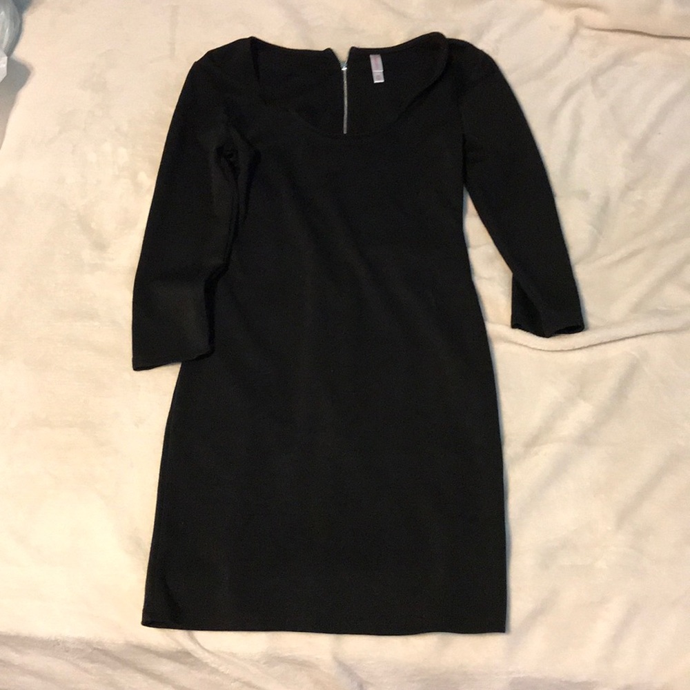 Long sleeve black dress