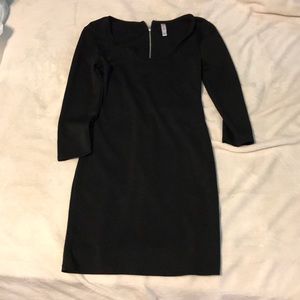Long sleeve black dress