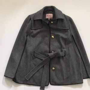 Juicy Couture Gray Wool Cape S