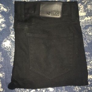 Jet black Hot Topic Rude skinny jeans