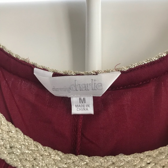 Maroon Flow Dress Sleeveless - Picture 3 of 4