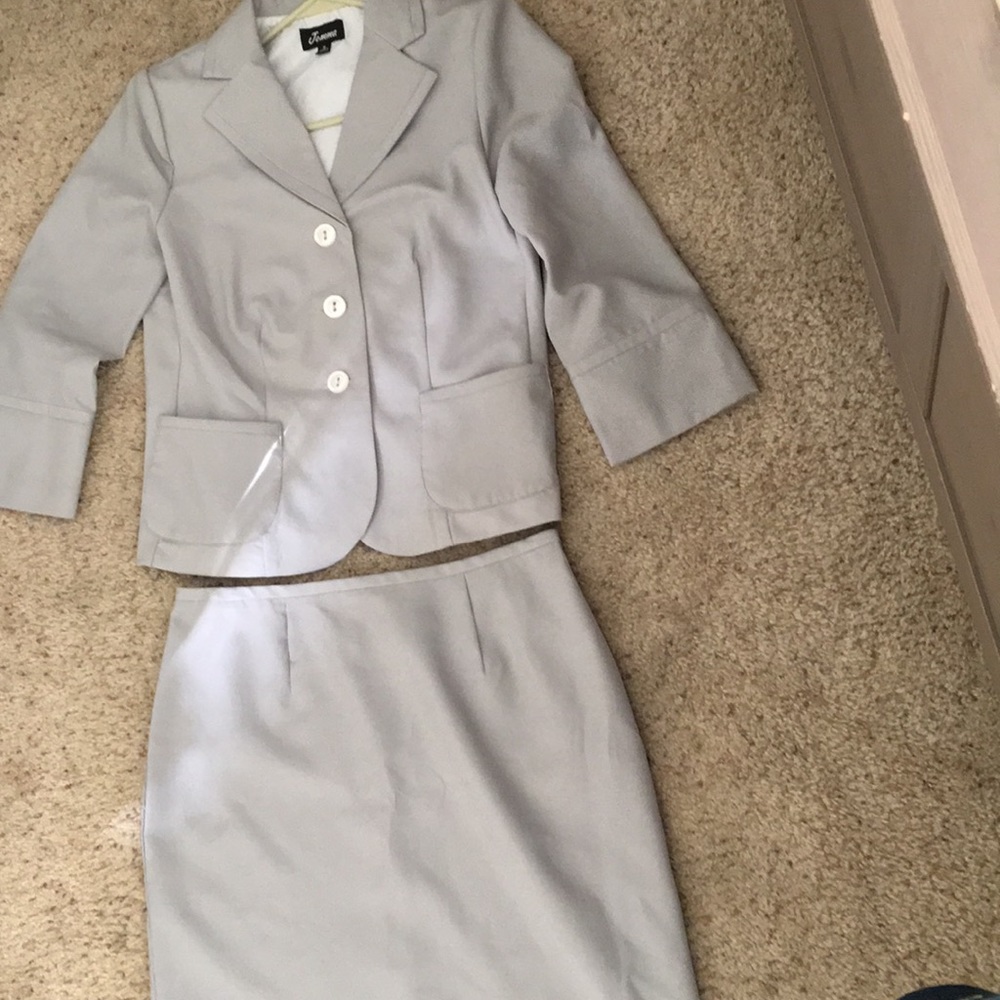Blue & White suit and skirt set