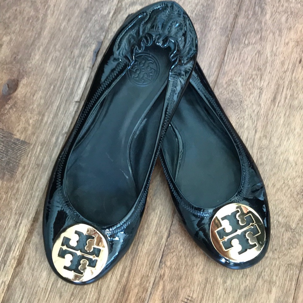 TORY BURCH BLACK FLATS