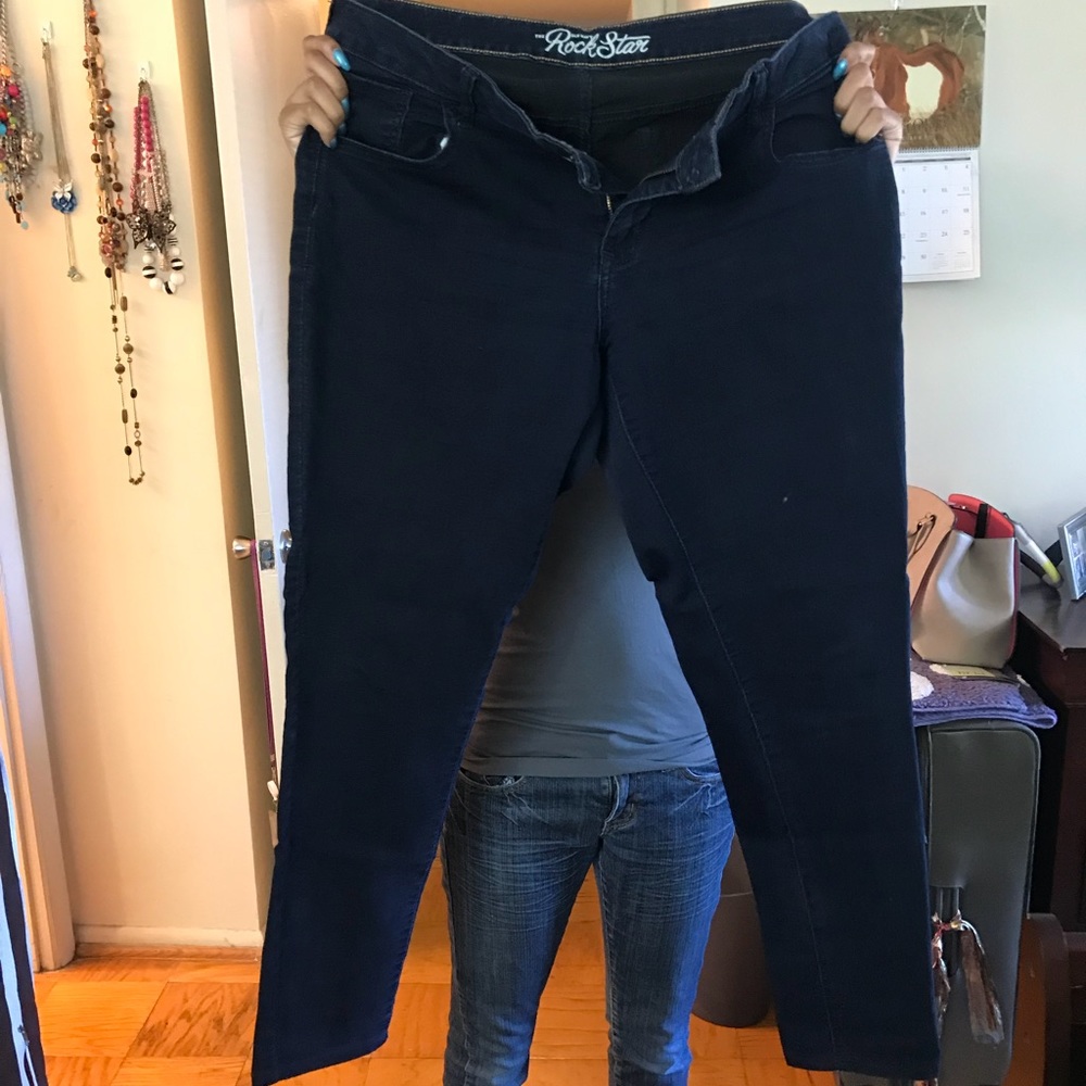Dark denim jeans