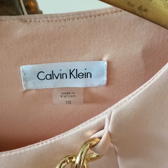 Calvin Klein pale pink blush dress - Picture 2 of 6