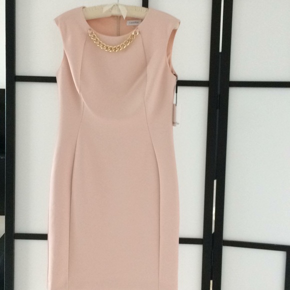 Calvin Klein pale pink blush dress - Picture 5 of 6
