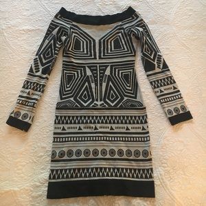 Bebe Bodycon Long Sleeve Dress PS or XS