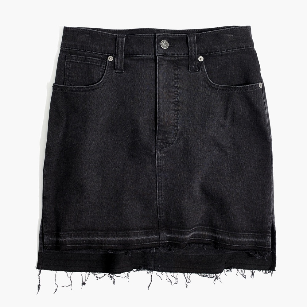 Madewell Step Hem Denim Skirt