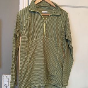 Columbia Omni Wick 1/2 zip work out top