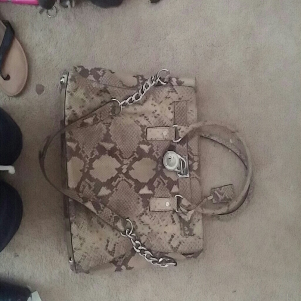 Like new MK snakeskin (faux) tote