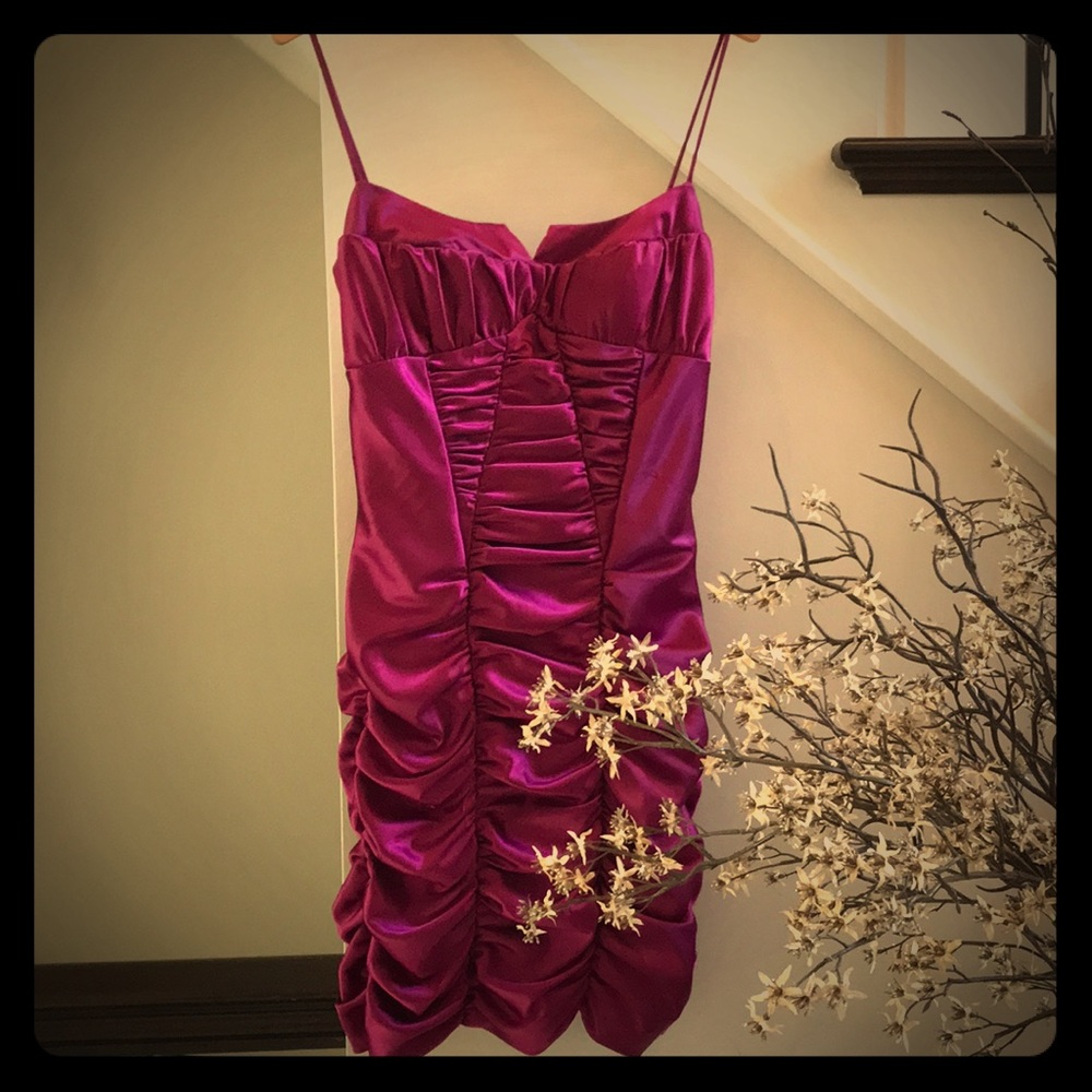 Masquerade Hot Purple Mini Dress