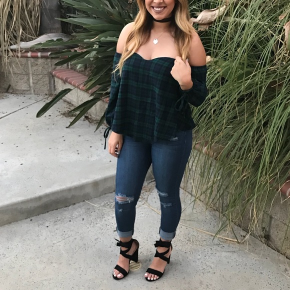 Black Lace Up Chunky Heels - Picture 4 of 5