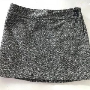 J Crew wool tweed mini skirt