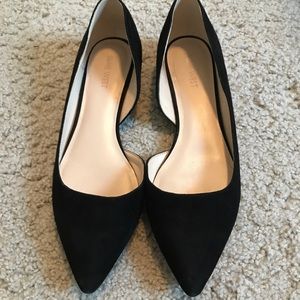 Nine West velvet pointed flats