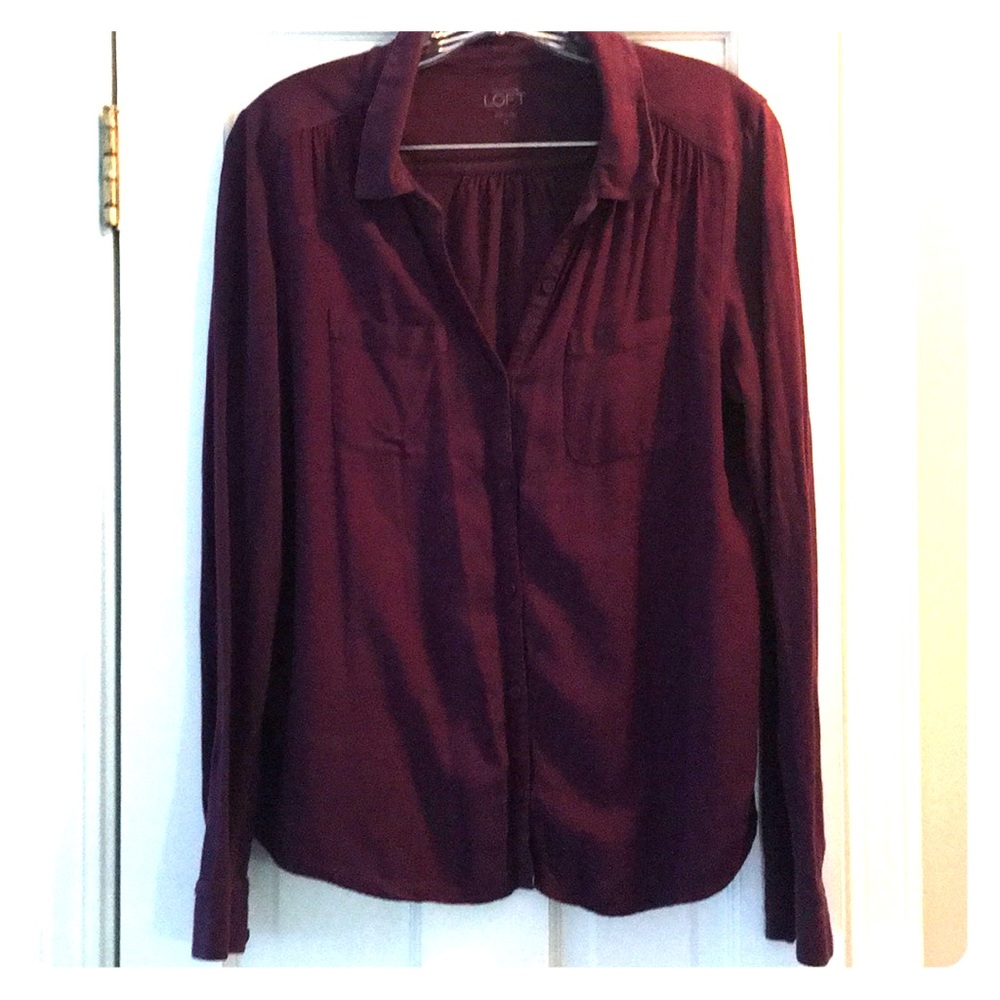 Ann Taylor Loft button up blouse