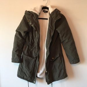 Thick fleece lined coat
