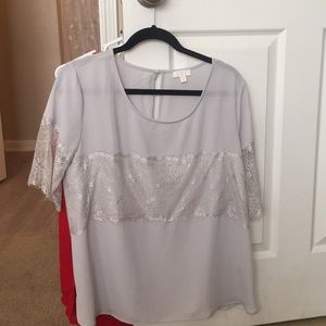 Sheer laced blouse