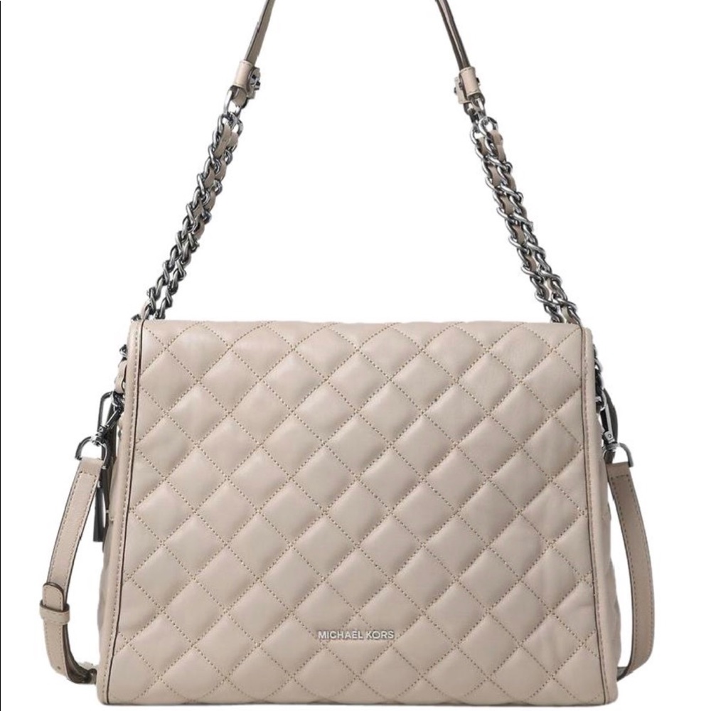 Michael Kors Quilted Leather handbag w/wallet