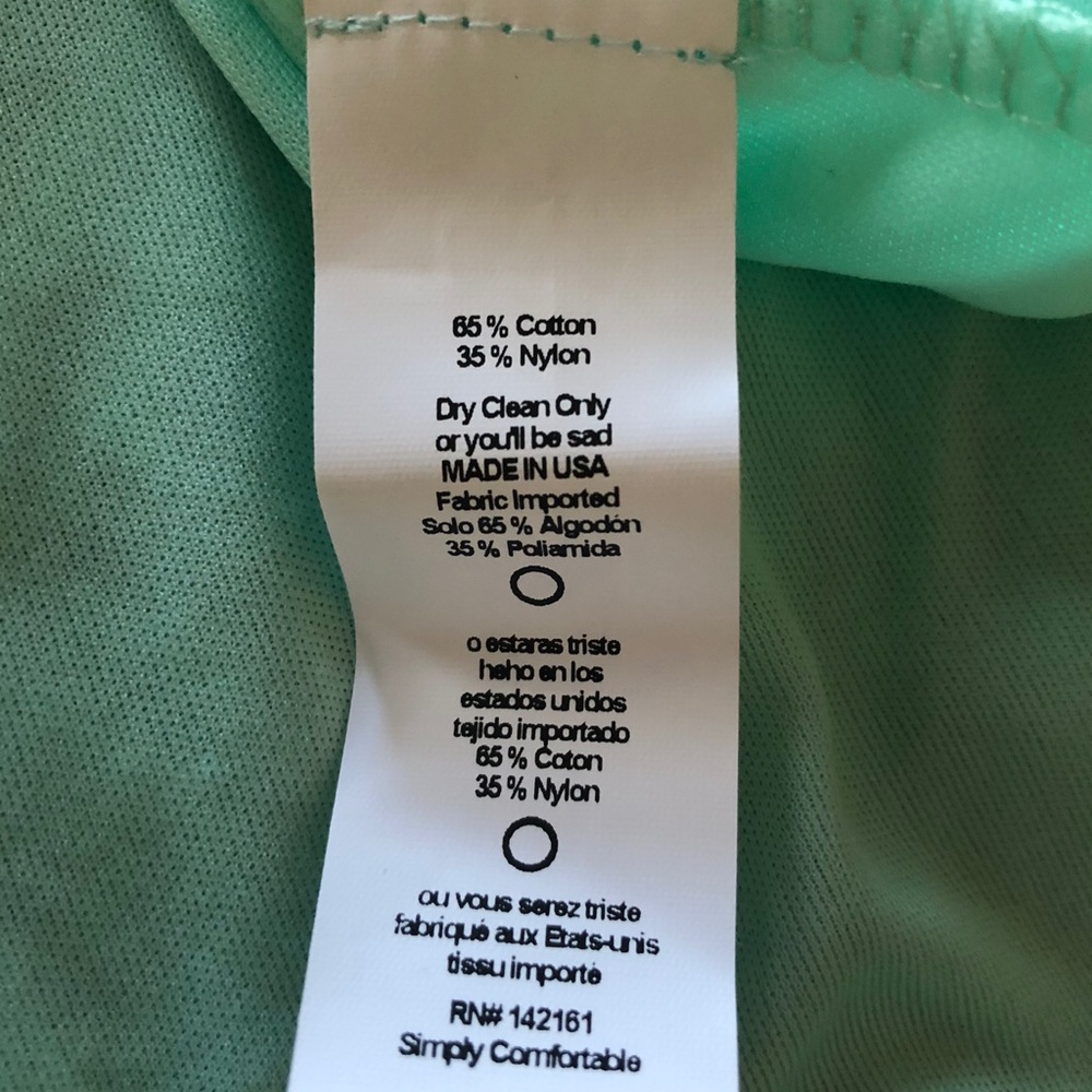 BNWT LuLaRoe Medium Mint Green Lace Lucy! - Picture 3 of 4