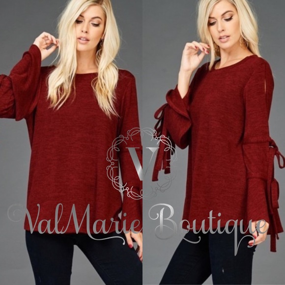 Deep Wine Gorgeous Blouse - Picture 2 of 3